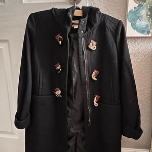 J. Crew Hooded Toggle Coat